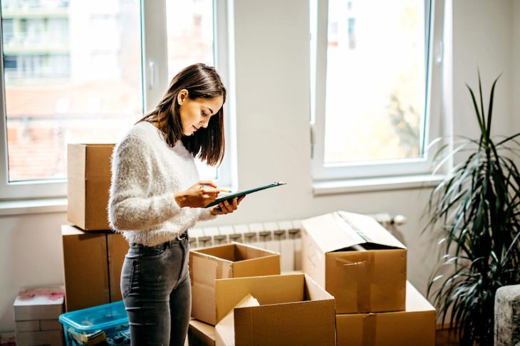 student checking accommodation inventory