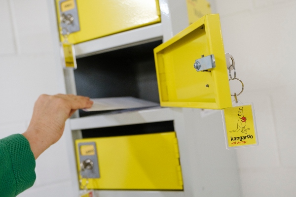 Small storage locker at Kangaroo Self Storage